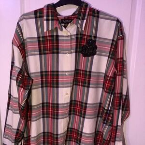 Ralph Lauren woman’s plaid shirt XL